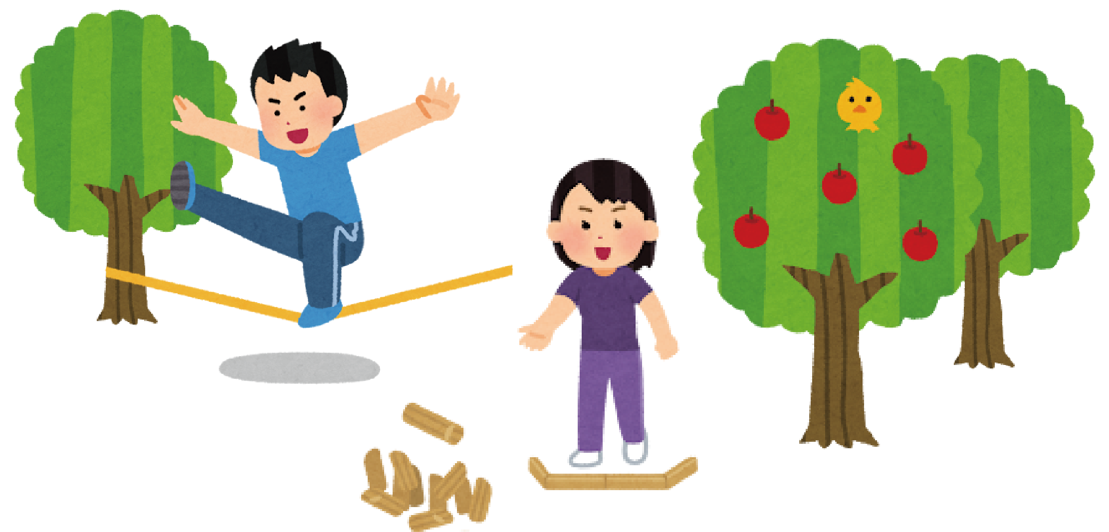 自然の中でモルック＆スラックライン体験会